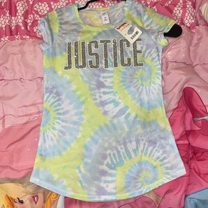 Justice Girls Tye Dye Short Sleeve Tee